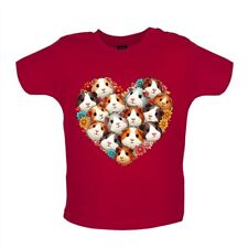 Love Heart Style Guinea Pigs - Baby T-Shirt / Babygrow - Guineas Pig Boars Pet