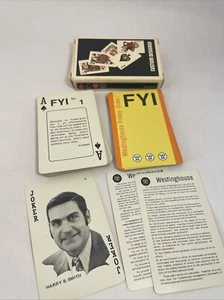 Seltene Westinghouse Friday-Gram /FYI Spielkarten Unikat - Bild 1 von 9