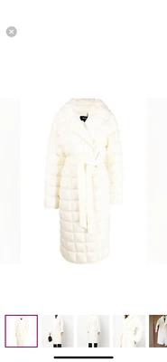 NUEVO $950 Mackage Allegra Mujer Talla M Acolchado Abrigo Chaqueta Crema Foto 1 de 4