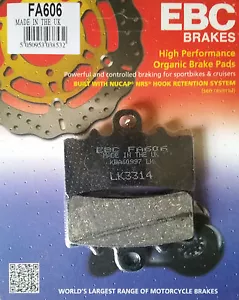 EBC/FA606 Brake Pads (Front) for KTM Duke 125/200/390, RC125/RC200/RC390 - Picture 1 of 2