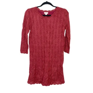 Cat & Jack Girl’s XL (14/16) Knitted Sweater Dress Cherry Red NWT - Picture 1 of 9