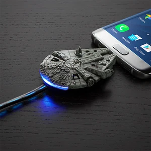 Star Wars Millennium Falcon cavo di ricarica micro-USB - Foto 1 di 3