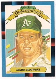 1987 Donruss Diamond Kings Mark McGwire Oakland A's #1 - Picture 1 of 1