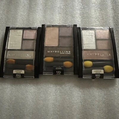 3 PACK MAYBELLINE EXPERT WEAR EYESHADOW LUMINOUS LIGHTS 90Q ,85q,12q - Image 1 of 4