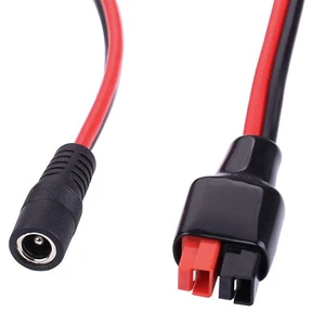 DC 5.5mm x 2.1mm Power Female Cable To Solar Panel RV Battery Portable Generator - Picture 1 of 10