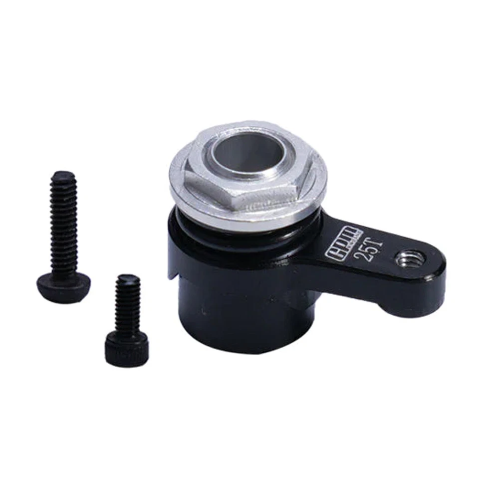 GPM Aluminum 7075 25T Servo Horn w/Built-In Spring Black for Losi 1/18 Mini LMT - Image 1 of 1