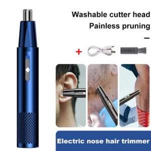 Heiß Männer Nase Ohr Gesicht Hals Augenbraue Haar Schnurrbart Bart Trimmer Rasierer Haarschneidemaschine - Bild 1 von 10