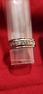 14KT SOLID WHITE GOLD 1/4CT TW DIAMOND WEDDING BAND CHANNEL SET IGI CERTIFIED - Picture 1 of 8