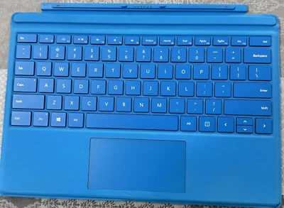 Microsoft Surface Pro 3, 4, 5, 6 Tipo Cubierta Teclado Retroiluminado Modelo 1725 Azul Foto 1 de 4