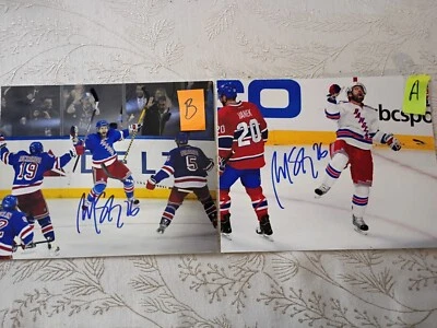 Martin St Louis signed new york rangers photo's only A left - Image 1 of 3