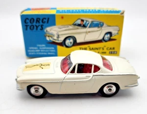 Vintage 1960s Corgi No.258 The "SAINT'S" Car Volvo P.1800 with Box Really Nice - Picture 1 of 11