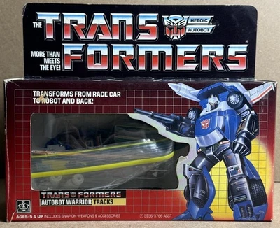 1985 Transformers G1 Autobot Tracks Action Figure VINTAGE Boxed - Image 1 of 4