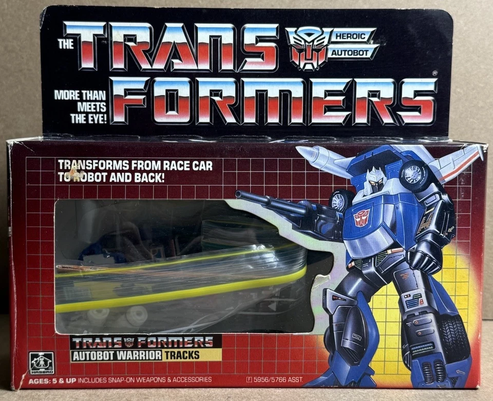 1985 Transformers G1 Autobot Tracks Action Figure VINTAGE Boxed - Image 1 of 4