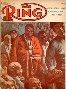 Ring Magazine Moore Archie Boxing Robinson Tunney Conn Walcott Louis Jan 1955 - Picture 1 of 15