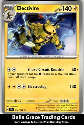 Electivire #054/162 SV05: Temporal Forces Pokemon Uncommon - Image 1 of 2