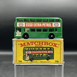 Vintage Matchbox Lesney No. 74 Daimler Bus Green In Original Box - Picture 1 of 10