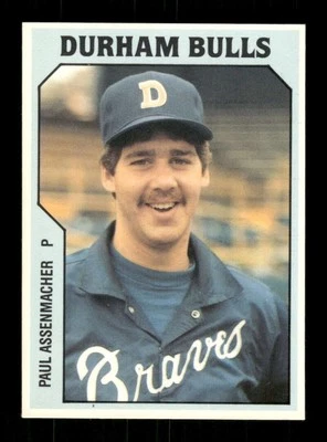 1985 TCMA Durham Bulls 282 Paul Assenmacher  white border BXCP39 - Image 1 of 2