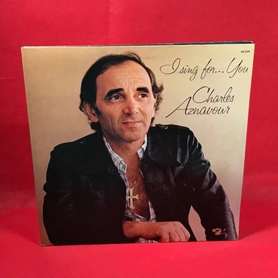 CHARLES AZNAVOUR I Sing For You 1975 UK vinyl LP Woman Of Today Take Me Away - Image 1 of 4