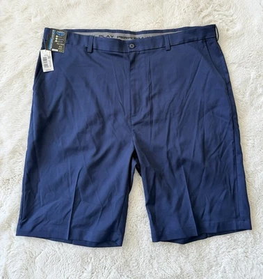 NWT Roundtree And Yorke Performance Shorts 44 Tall Man Classic Fit Flat Front - Image 1 of 4