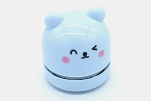 Desktop Vacuum Cleaner, hellblau, kabellos, kompakt, niedliches Design - Bild 1 von 6