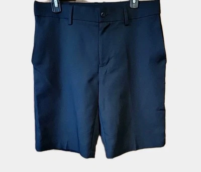 Шорты поло Grand Slam Golf Tech Performance мужские размер 32 дюйма черные плоские спереди на молнии  - Изображение 1 из 4