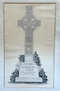 KELTISCHE ZEICHNUNG THOMAS F MURREY ST PATRICK'S CHURCH HUNTINGTON PARSON & SPRAGUE - Bild 1 von 17