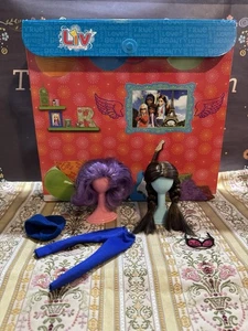 Liv Real Girls Foldout Playset Carry Case Doll Bedroom Wigs Accessories LOT - Picture 1 of 15