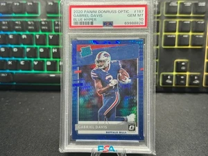 Donruss Optic - Rated Rookies Gabriel Davis #187 Blue Hyper Prizm Rookie PSA 10 - Bild 1 von 2