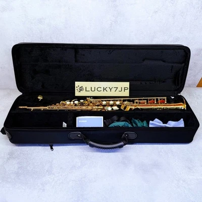 Yamaha YSS-475 Soprano Saxophone Japan Made #028655 w/ Case Mouthpiece - Image 1 of 4