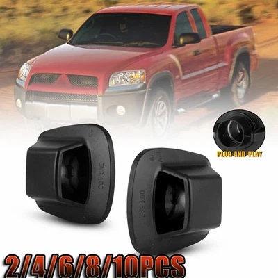 Carcasa de luz de matrícula trasera negra RAM Dakota 2011 2-10x Foto 1 de 4