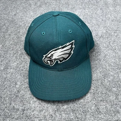 De colección 1990 Philadelphia Eagles American Needle Snapback Sombrero Verde Medianoche Años 90 Foto 1 de 4