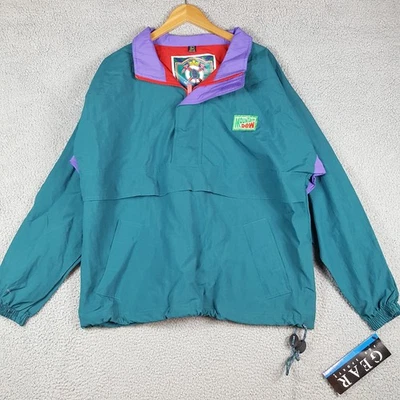 Vintage 90s Mountain Dew Worker Promo Men's Size L Anorak Windbreaker Jacket - Image 1 of 4