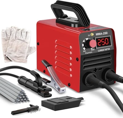Stick Welder 250 Amp 110V Mini LED Display Digital Inverter IGBT Welding Machine - Image 1 of 4