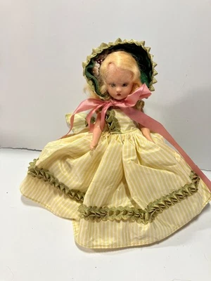 Винтажная жесткая пластиковая кукла Nancy Ann Storybook, подвижные руки, ноги и шея 6 дюймов - Изображение 1 из 4