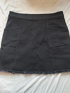 Super Stretch Strick Jeans Rock Schwarz Slim Station Neu ohne Etikett - Bild 1 von 3