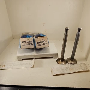LOT IF 2 NOS OEM 1956-1963 Ford Truck 302 332 Std ENGINE EXHAUST VALVES - Foto 1 di 4