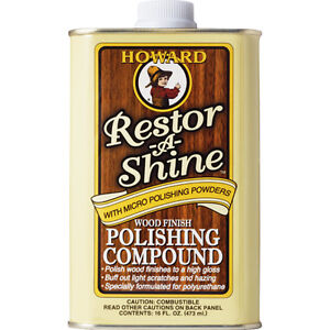 Howard Products Restor-A-Shine Wood Finish Polishing Compound - 473ml