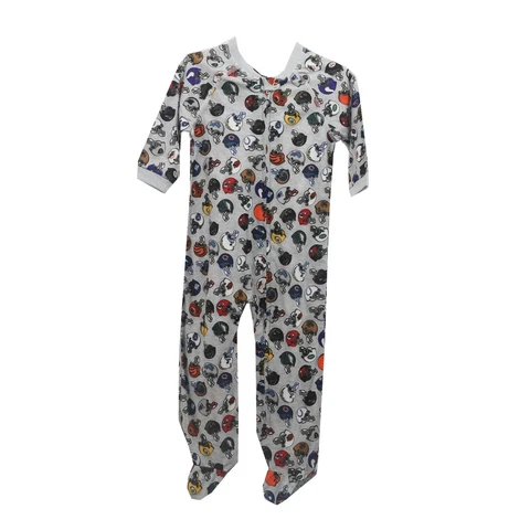 Official NFL Apparel All Teams Baby Infant Size Pajama Sleeper Bodysuit New Tags Cover