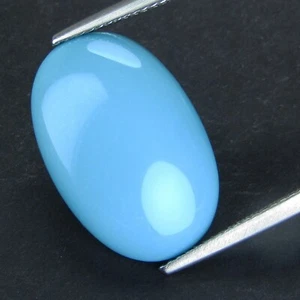 Piedra preciosa cabujón ovalada larga turquesa natural de 8,17 quilates 20x13,2x5 mm de Arizona - Imagen 1 de 5