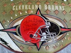 Lou Groza Signed Football Auto HOF Browns Rare HTF Authentic - Picture 1 of 3