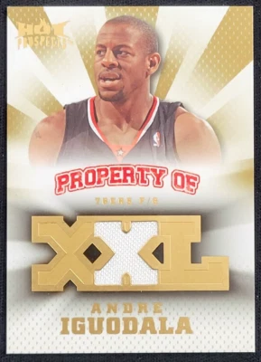 2008-09 HOT PROSPECTS ANDRE IGUODALA PROPERTY OF XXL JSY #D 150/199 - Image 1 of 2