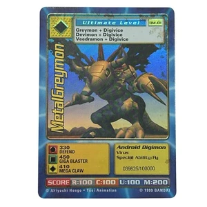 Digimon MetalGreymon DW-01 NM Rare Holo Card PlayStation Promo Bandai 1999 - Bild 1 von 2