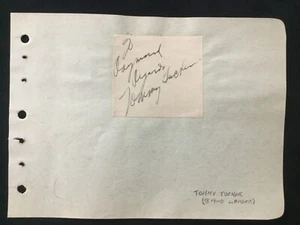 Tommy Tucker Band Leader Signed Cut Signature - Picture 1 of 2