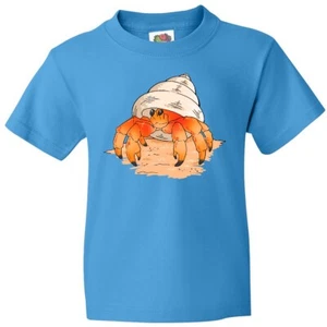 Inktastic Cute Hermit Crab On Beach Youth T-Shirt Sunshine I Present Niece Jmg - Picture 1 of 10