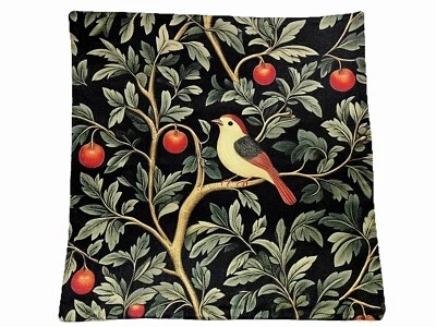 William Morris Abstract Floral Bird Design Throw Pillow Cover Home Decor  18” - Image 1 of 4
