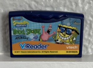 V.READER SPONGEBOB SQUAREPANTS "MODEL SPONGE" VTech learning game 2011 - Picture 1 of 1