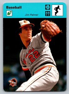 2005 Leaf Sportscasters 22 Jim Palmer Baltimore Orioles Blue Fielding  SN35