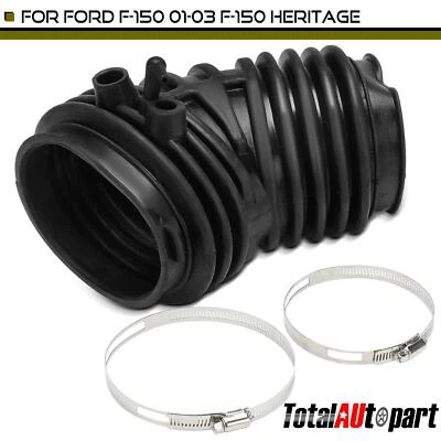 Manguera de tubo de admisión de aire limpio con abrazaderas de manguera para Ford F-150 01-03 F-150 Heritage Foto 1 de 4
