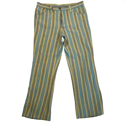 Pantalones para mujer vintage a rayas Farah talla 12 algodón artesanal Foto 1 de 4