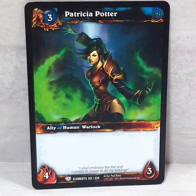 World Of Warcraft War Of The Elements Patricia Potter 122/220 TCG Card - Image 1 of 2